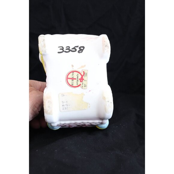 Vintage Rubens Originals Ceramic Baby Carriage Bassinette Stork Delivery 3358 - Picture 5 of 8